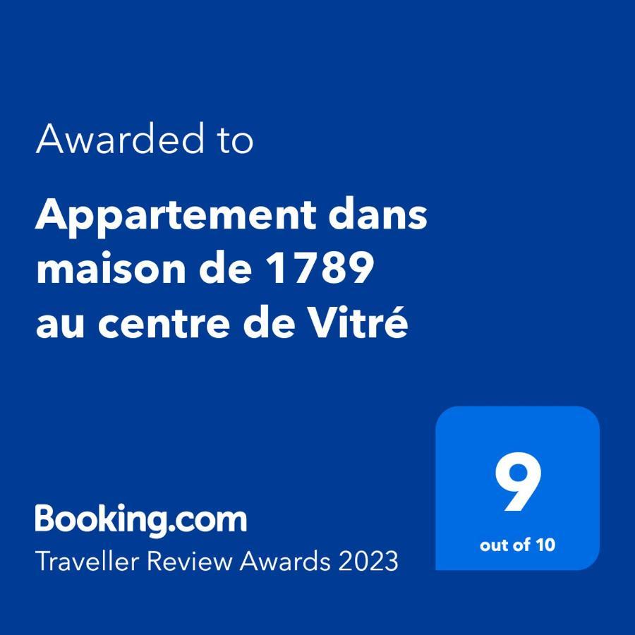 Appartement Dans Maison De 1789 Au Centre De Vitre 외부 사진